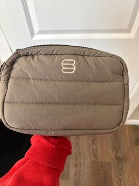Aritzia Super Puff Bag-Taupe